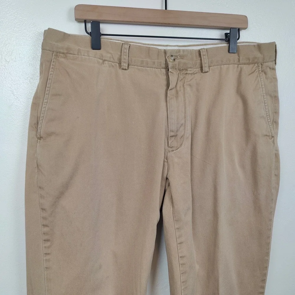 Vintage Polo Ralph Lauren Chino Pants Mens‎ 38x30 Khaki  Tan 100% Cotton Preppy